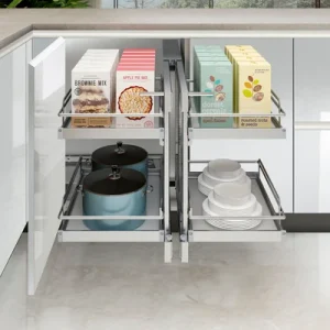 Soft-closing Pull-out System for Blind Corner