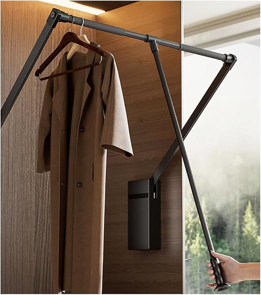 Pull Down Closet Hanging Rod